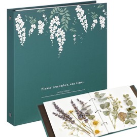 Ciieeo Pressed Dried Flowers Pocket Organizer Pouch Travel Photo Albums Loose-leaf Dried Flower Storage Floral Preservation Album Dried Flowers Holder Album Scrapbook Holder Storage Bags
