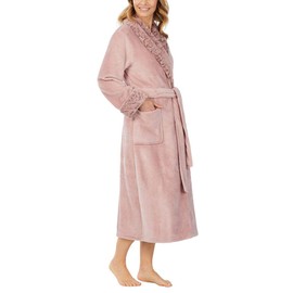 Carole Hochman Ladies' Plush Wrap Robe (S, Pink)