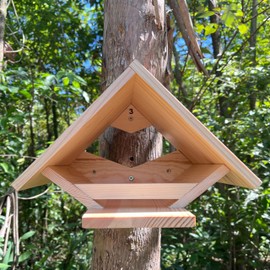 DIY Wooden Dove Nesting Box - Birdhouses for Outdoor Use, Small Birdhouses for Mourning Doves and Other Small Birds, Durable Pine Wood, by Decoribles
