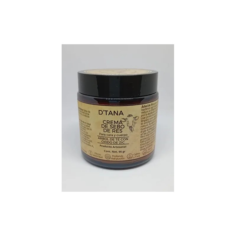 Crema Sebo De Res- Arbol De Té Y Oxido De