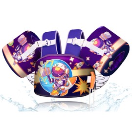 Kids Swim Vest Toddler Floaties for 22-66 Lbs, Adjustable Arm Floaties with Straps Swim Floats & Arm Band Suitable for Water Sports Pool Swimming for Infant 2,3,4,5,6,7 Years