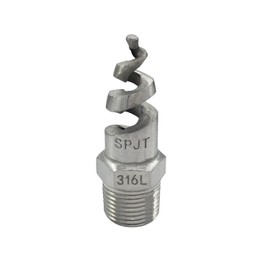 Fitvell 1/2" Male Spiral Cone Atomization Nozzle 316 Stainless Steel Dust Remove Atomized Sprayer for Gas Cooling, Fire Proof, Washing 5PCS