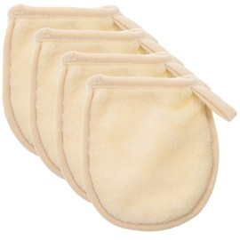 OHPHCALL Essential Makeup Accessories Set: Soft Cleaning Gloves Makeup Remover Puff White for Smooth Beauty Routine