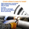 AIMCOCO 3Inch 45 Degree Stainless Steel Exhaust Elbow Pipe-16GA/. 065"