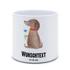Mr. & Mrs. Panda Personalisierter XL Blumentopf Hund Blume -