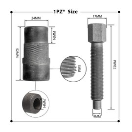 1PZ FWT-101 Magneto Flywheel Puller Stator Removal 24mm & 27mm Repair Tool Replacement for GY6 50cc 125cc 150cc Kawasaki Yamaha Honda Suzuki KTM Scooter ATV Dirt Bike