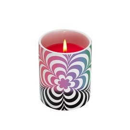 Glo Zone Slow Color-Changing Ceramic Scented Candle, 12 oz - Pop Pink