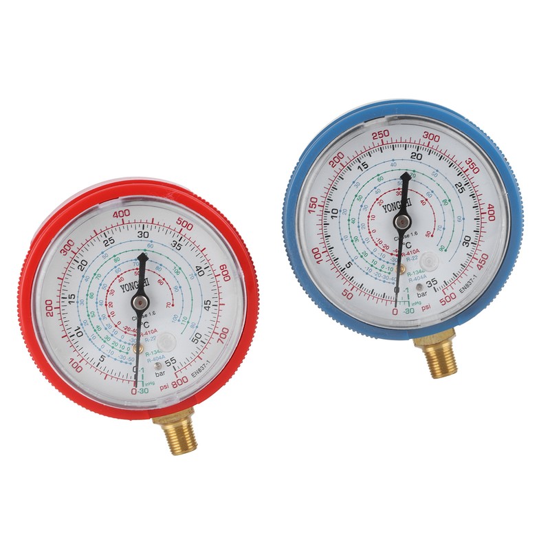 Air Conditioning Fluoride Pressure Gauge High/Low Pressure Meter AC Repairing