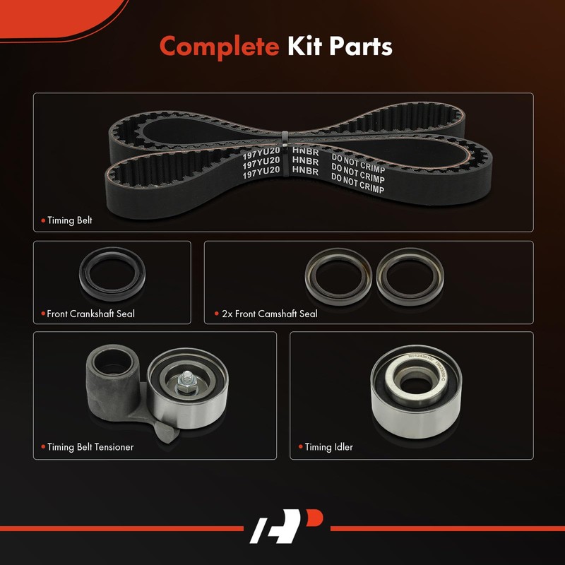 A-Premium Engine Timing Belt Kit Compatible with Honda Accord 2003-2017,