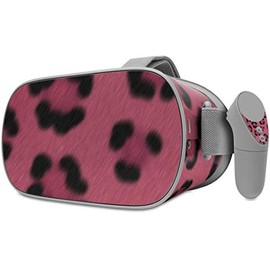 Decal Style Skin Wrap Compatible with Oculus Go Headset - Leopard Skin Pink (Oculus NOT Included)