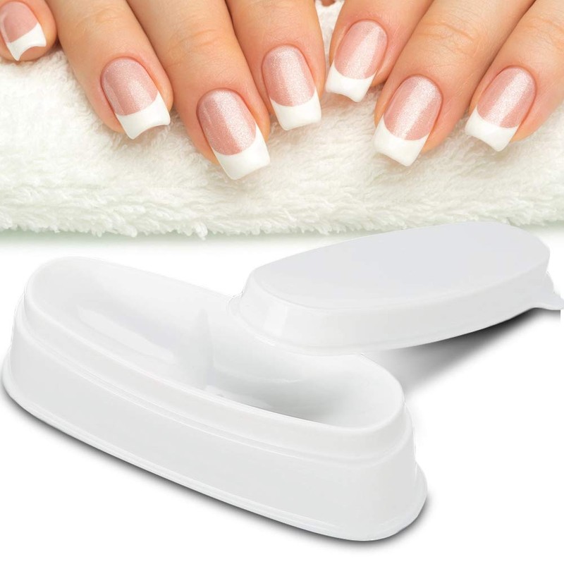 Portable Nail Dipping Powder Tray Manicure Mould Nail Container for