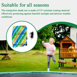 Trampoline Sun Shade - Trampoline Canopy | Protective Accessories Replacement UV Protection for Outdoor Kids Rain Indoor Sun Jumping Adults