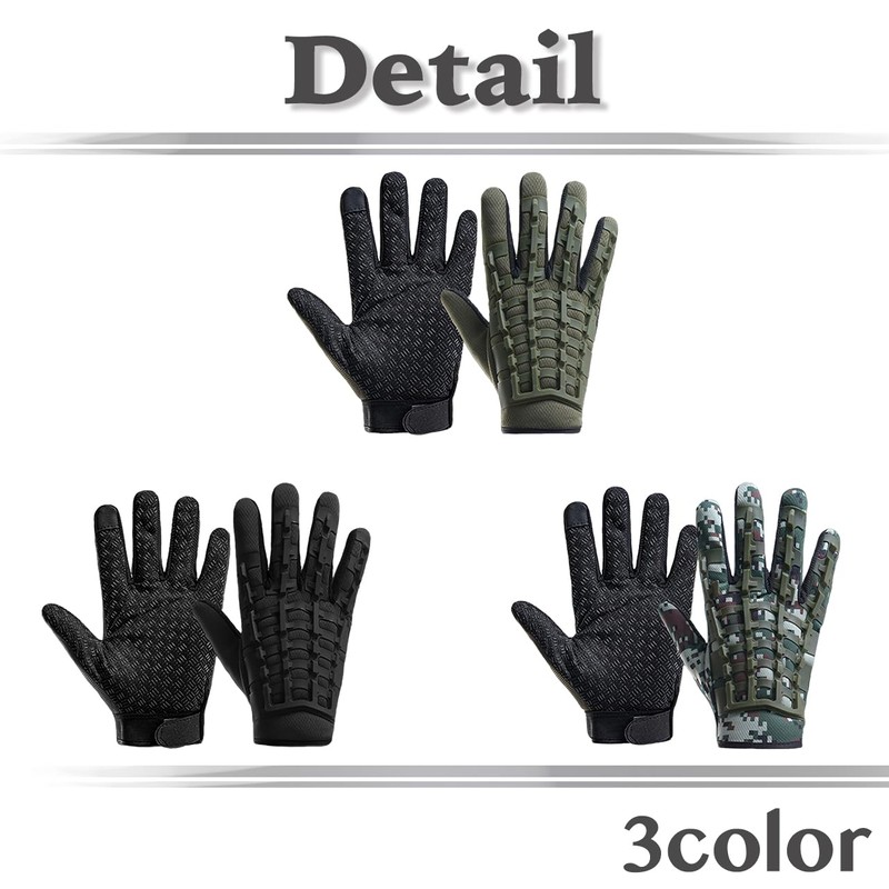 [ホワイトファング] グローブ タクティカル バイク アウトドア サバゲー プロテクター 滑り止め メンズ NT360(グリーン)
