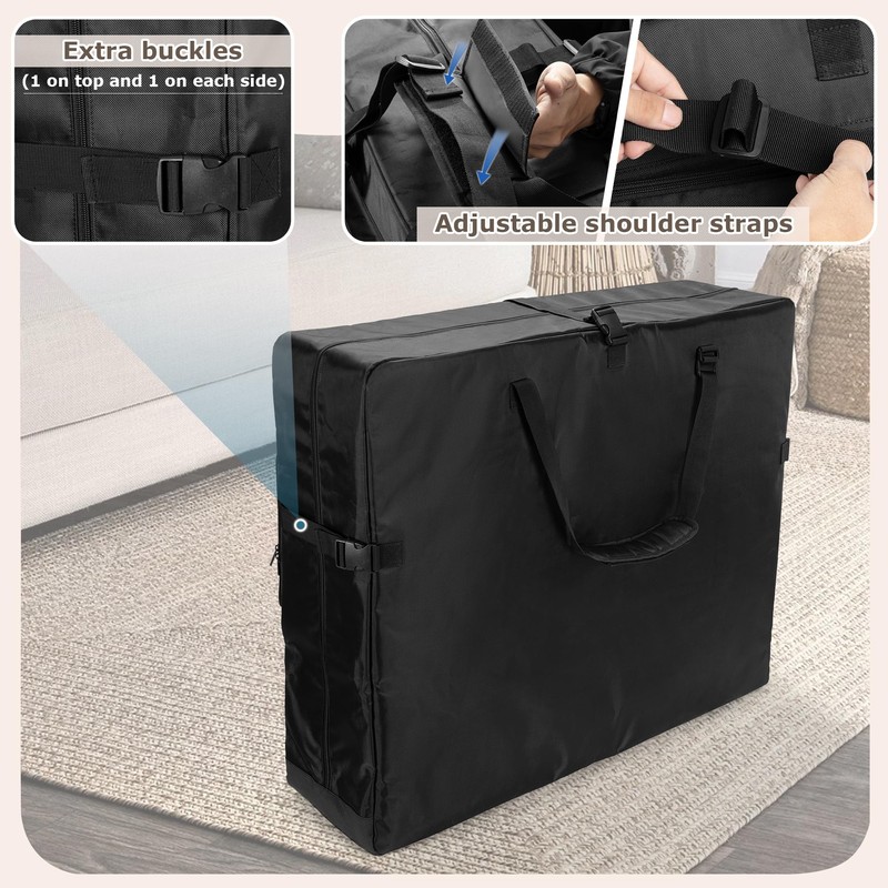 Luxja Massage Table Storage Bag Black