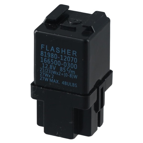 Flasher Relay Turn Signal Replacement Auto Accessory 81980-12070 Black for
