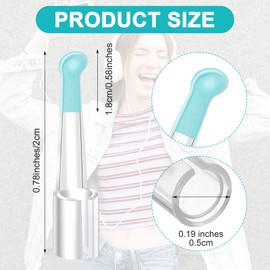 COMNICO 20 Pcs Ear Spoon Tips Ear Cleaner Replacement Tips Reusable Ear Cleaner Tips Replacement Accessories Set for Ear Wax Removal Teens Adults Family Ear Health Care