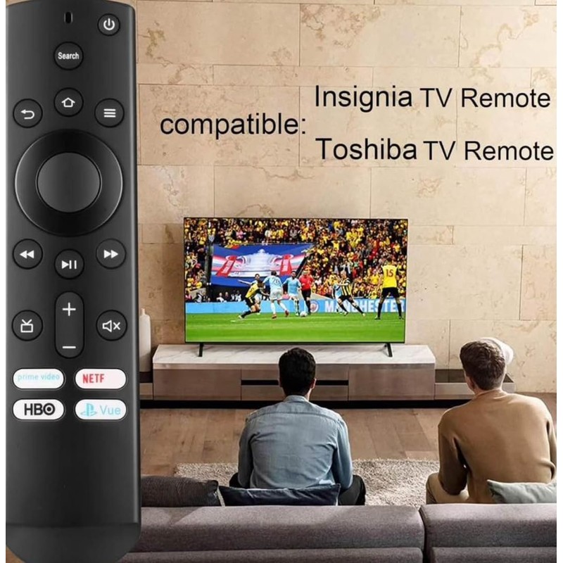 Generic Universal Replacement Remote Control for Insignia/Toshiba Smart TVs (No