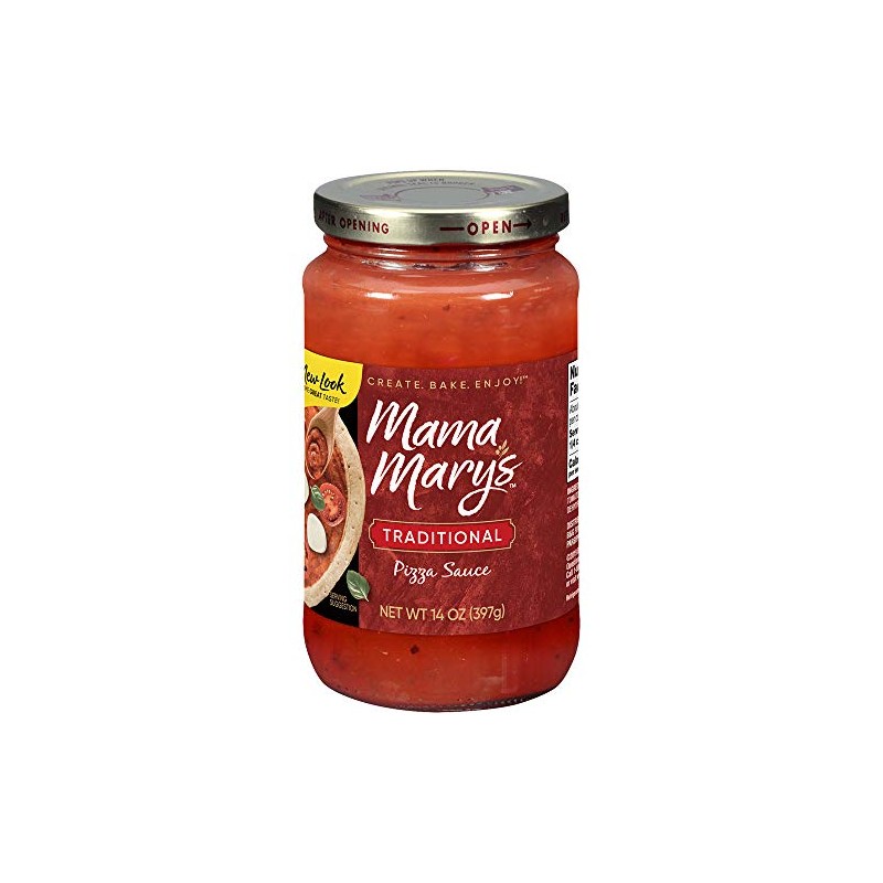 Mama Mary's Traditional Pizza Sauce, 14 Ounce (Pack of 12)