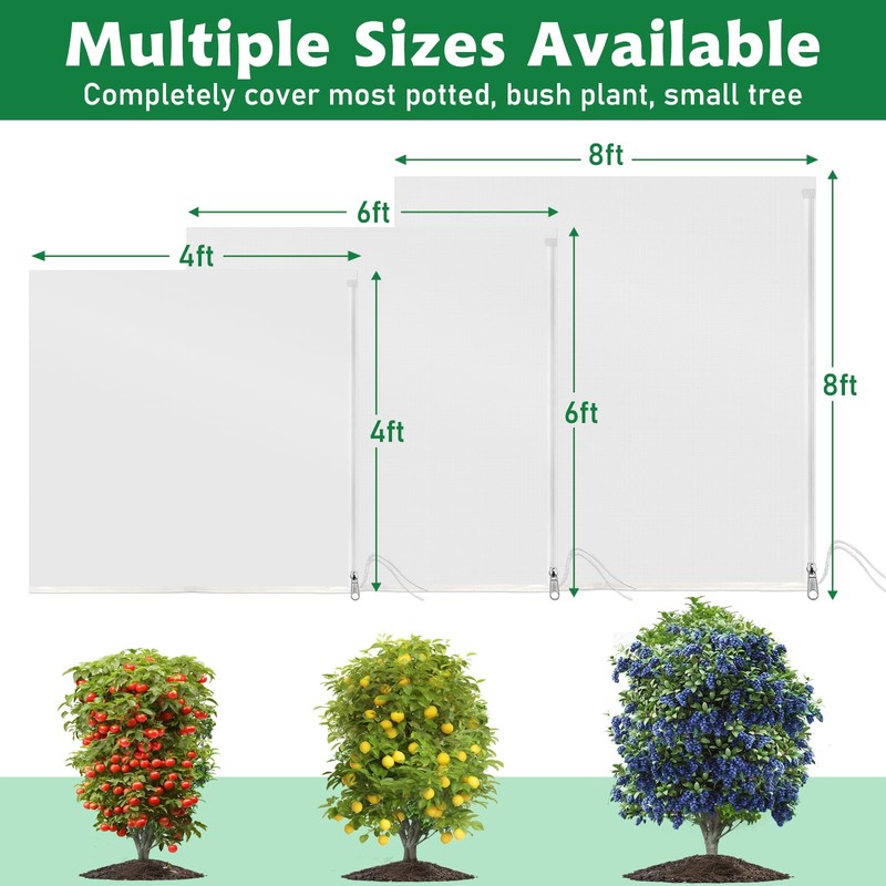 OZMI Large Bird Netting for Garden Blueberry Bushes Fruit Tree