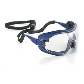 Univet No. 543 543.01.01.11 Safety Glasses with Clear Lens Blue