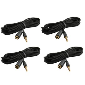 Trebisky Quiz Answer Game Buzzer Standalone System w/ LED Light Buttons 15ft Extension Cables (4-Pack Extension)