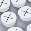 6pcs Cable Grommet Kit, White Rubber Grommets, Desk Grommet Cable