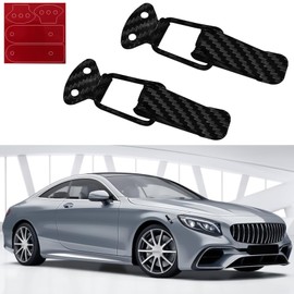Hirificing 2PCS Quick Release Bumper Clips Car Bumper Clips Repair Kit, Car Clips for Front Rear Bumper Fastener Kit, Carbon Fiber Auto Bumper Trunk Fender Security Hook Lock Clips Hasp Kit(Small)