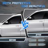 NHHEO 4Pcs Car Door Edge Guards, Universal Metal Auto Side