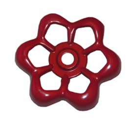 LASCO 01-5105 Metal Outside Faucet Hose Bibb Round Wheel Handle, 16 Point Broach (1/2 inch diameter)