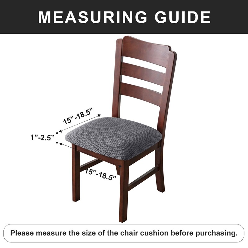 Genina Waterproof Seat Covers for Dining Room Chairs Covers Dining