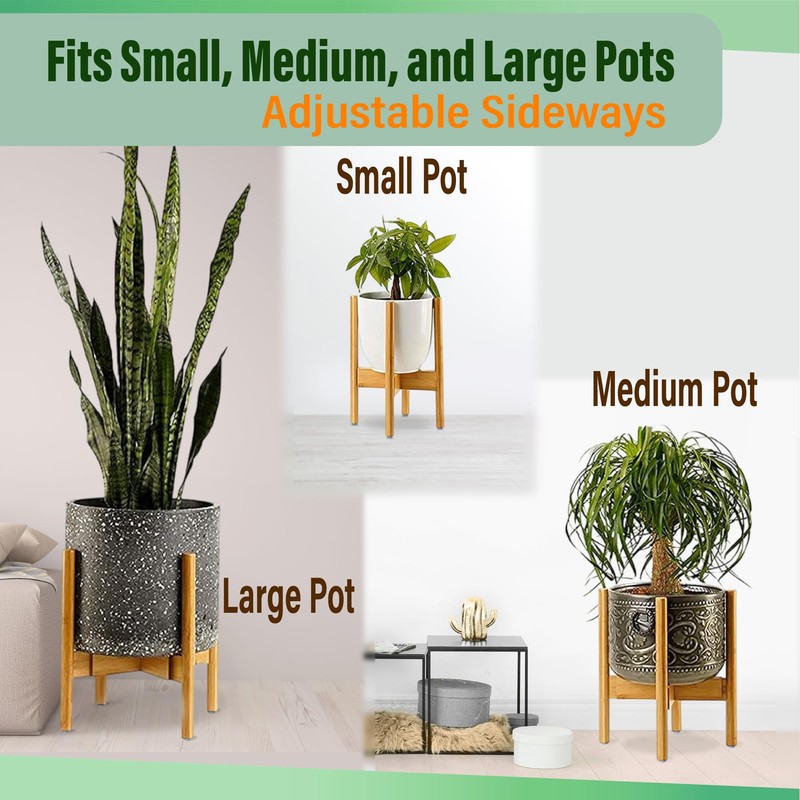 ZPirates Plant Stand for Indoor - Adjustable Sideways to fit