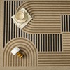 PureCozy 2x3 Modern Geometric Easy Jute Kitchen Front Doormat Non