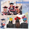 Graduation Cap Topper Decorations Kit, 15Pcs Glitter Cardstock Construction Paper