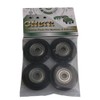 CNBTR 40x8x6mm Black Steel Plastic Coated Ball Bearing Pulley Wheel