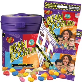 Jelly Bean BeanBoozled Ultimate Challenge Kit With one Dispenser and Two Refill Bags, Weird Flavors Assorted Chewy Candies, Pack of 3