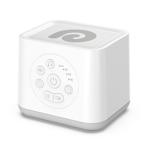 Dreamegg D8 White Noise Machine, 21 Types of Healing Sounds, With Off Timer, Stepless Volume Control, Baby Musical Box, Sleep Protection, Noise Reduction, BGM For Sleeping, Studying, Reading, Work, Increases Concentration, Sleep Goods, Natural Sound, Whi