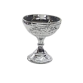 12 Silver Plastic Chalice 2.75" Tall Communion Decoration