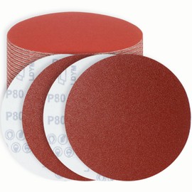 FEIHU Pack of 30 Sanding Discs 200 mm Velcro Grit P80 Sandpaper 200 mm Sanding Disc 200 mm for Sanding / Polishing