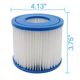 FFyan Swimming Pool Filters Compatible with Type D,for Summer Waves P57100102, SFS-350 RP-350 RP-400 RP-600 RX-600,4 Pack