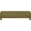 Solid Brass Mail Slot Hood for Open Back Plates Antique