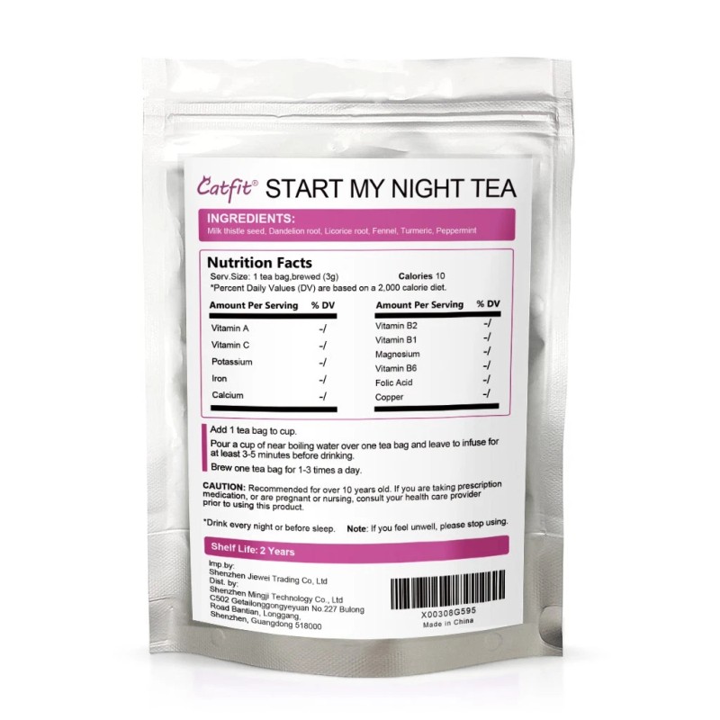 Catfit 140 Tea Bags Liver,Kidney & Pancrea Herbal Compound Detox