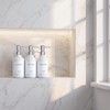 Modern Shampoo and Conditioner Dispenser Set of 3, 17oz Refillable