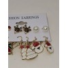 Unbranded Set of 6 Christmas Earrings - New Santa Claus