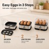 6-Egg Electric Egg Cooker, Stainless Steel Body, Auto Heat Shut-Off