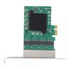 PCIe X1 Network Card 4 RJ45 Port 1000M High Speed