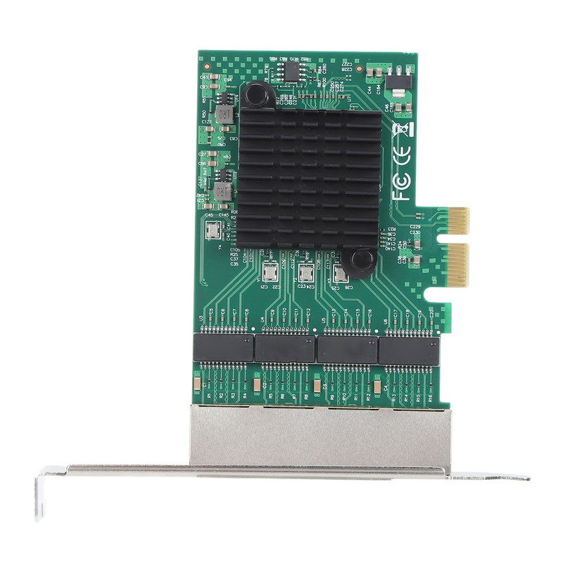 PCIe X1 Network Card 4 RJ45 Port 1000M High Speed