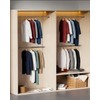 Hanging Closet Rod, Adjustable Width and Height Closet Rods Extender,