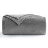 Aisbo Cuddly Blanket, Fluffy Fleece Blanket, Warm Sofa Blanket, Grey,