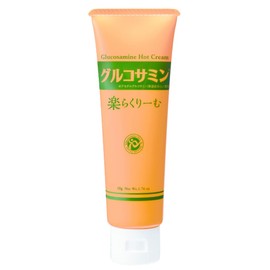 Crude Glucosamine Rakurakuraume (1.5 oz (50 g) / Approx. 1.5 Months Supply, Warming Body Cream (Made in Japan), Hyaluronic Acid, Proteoglycan, Waist, Massage, Shoulders, Feet