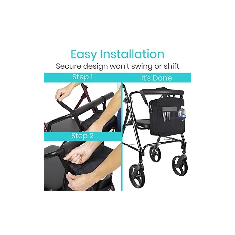 Vive Wheelchair Bag - Machine Washable, Double-stitche